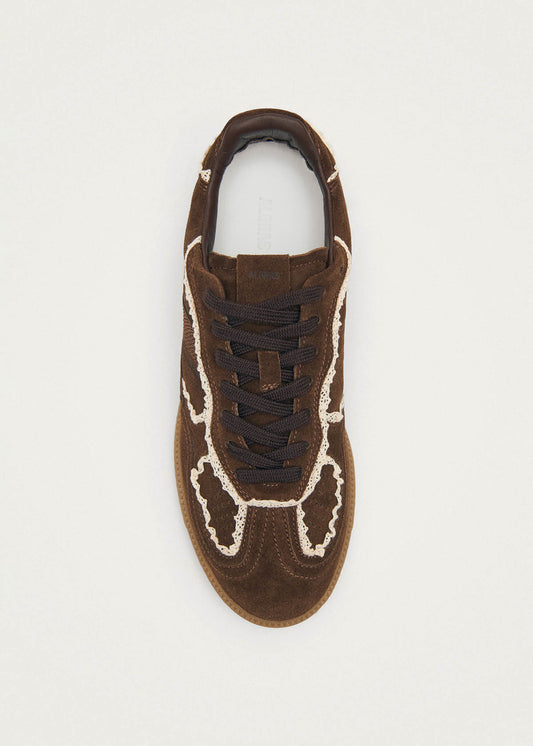Tb.490 Crochet Chocolate Leather Sneakers-image
