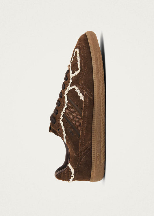 Tb.490 Crochet Chocolate Leather Sneakers-image
