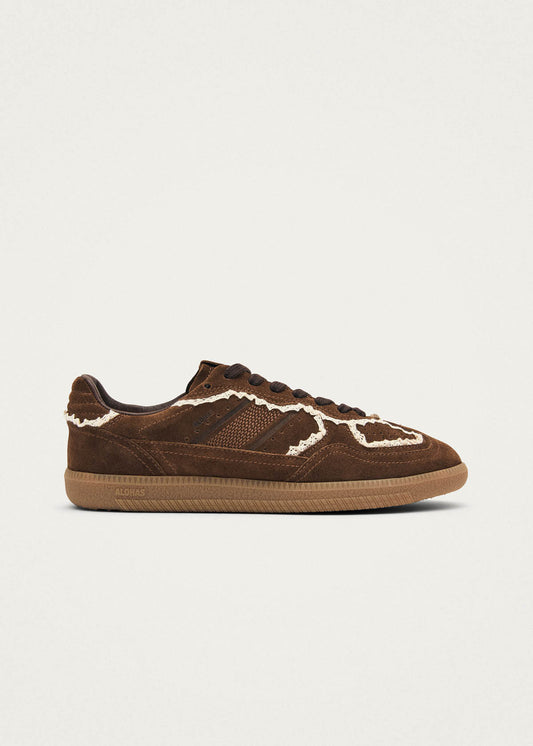 Tb.490 Crochet Chocolate Leather Sneakers-image