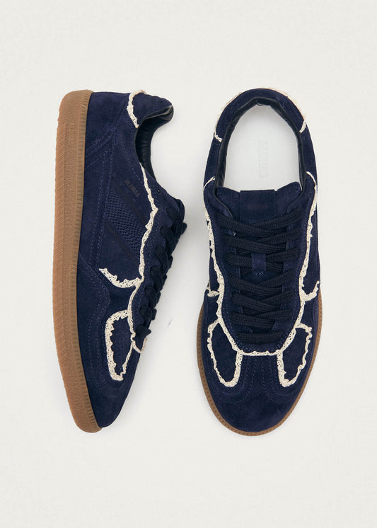Tb.490 Crochet Navy Leather Sneakers-image
