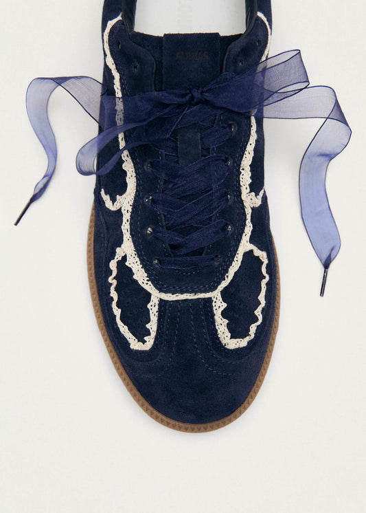Tb.490 Crochet Navy Leather Sneakers-image