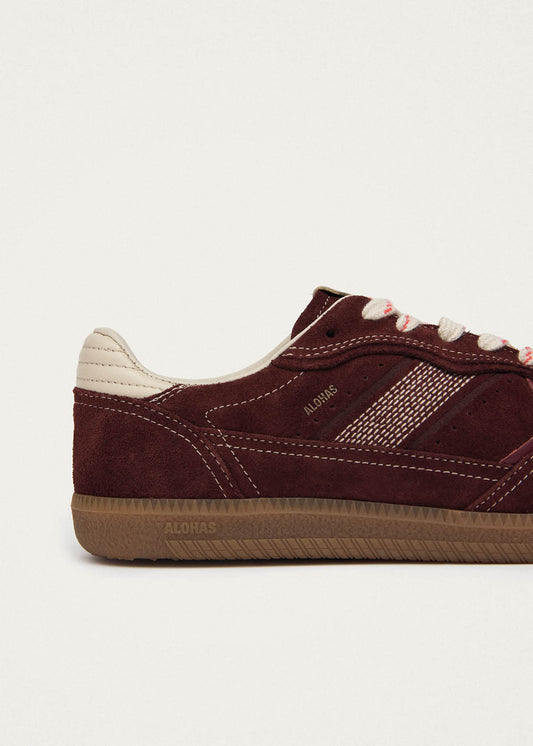 Tb.490 Rife Burgundy Cream Leather Sneakers-image
