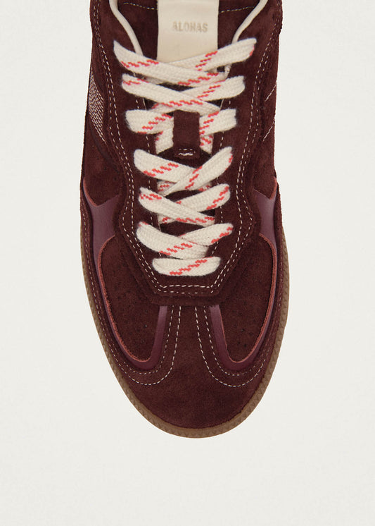 Tb.490 Rife Burgundy Cream Leather Sneakers-image