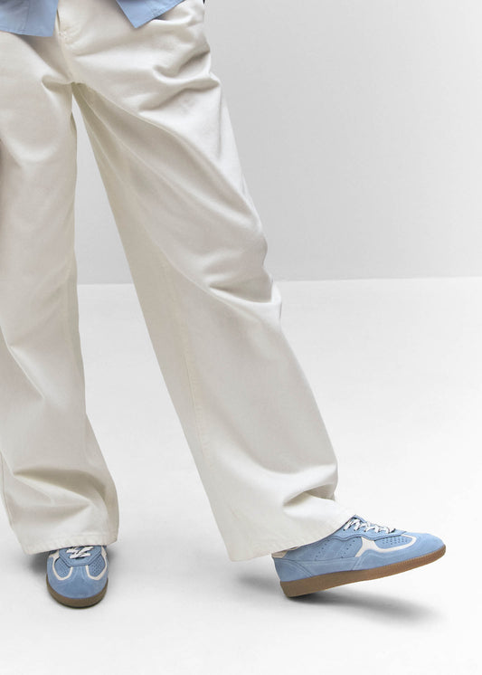 Tb.490 Rife Cornflower Blue Cream Leather Sneakers-image
