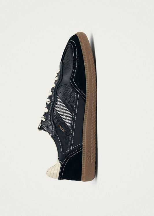 Tb.490 Rife Grain Black & Cream Leather Sneakers-image