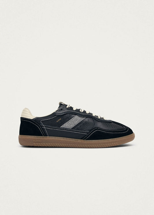 Tb.490 Rife Grain Black & Cream Leather Sneakers-image