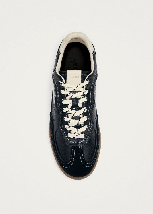 Tb.490 Rife Grain Black & Cream Leather Sneakers-image