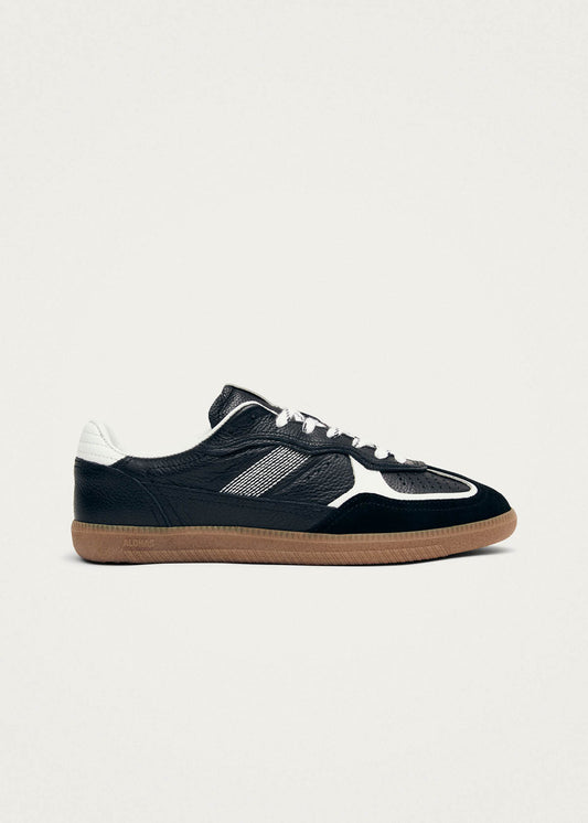 Tb.490 Rife Grain Black & White Leather Sneakers-image