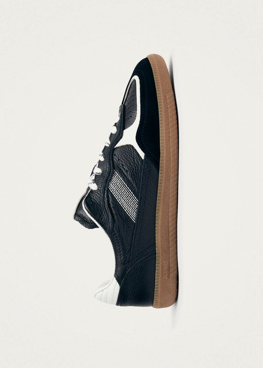 Tb.490 Rife Grain Black & White Leather Sneakers-image