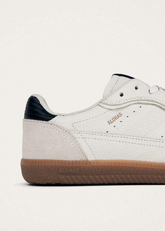 Tb.490 Rife Grain White Black Leather Sneakers-image