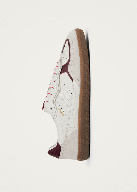 Tb.490 Rife Grain White Burgundy Leather Sneakers-image