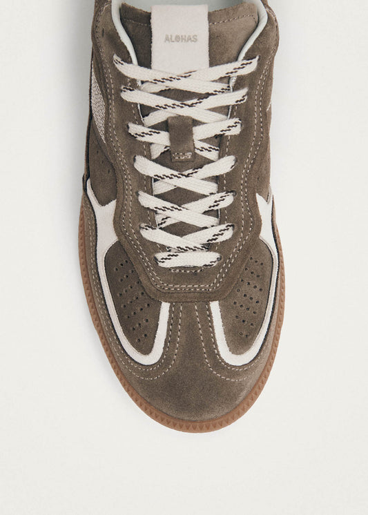 Tb.490 Rife Taupe Leather Sneakers-image