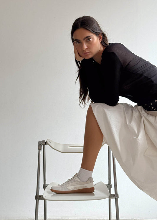 Tb.83 Barefoot Nylon Cream Sneakers-image