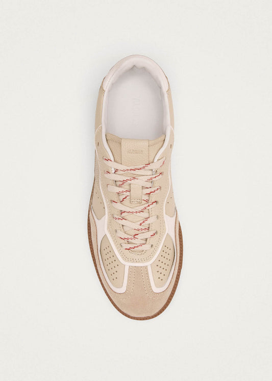 Tb.490 Rife Grain Cream Leather Sneakers-image