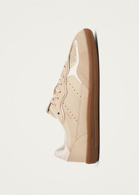 Tb.490 Rife Grain Cream Leather Sneakers-image