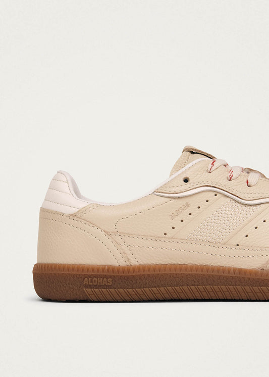 Tb.490 Rife Grain Cream Leather Sneakers-image