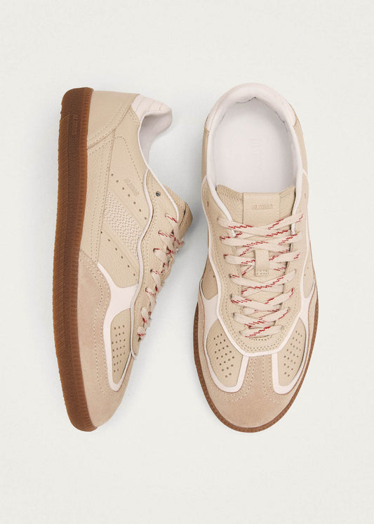 Tb.490 Rife Grain Cream Leather Sneakers-image