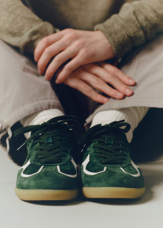 Tb.490 Rife Forest Green Leather Sneakers-image