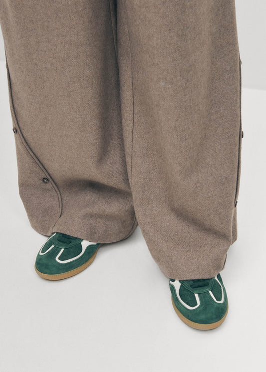 Tb.490 Rife Forest Green Leather Sneakers-image